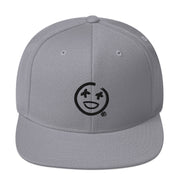 Happy Snapback - Black Embroider