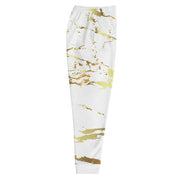 Gold splatter Joggers white edition